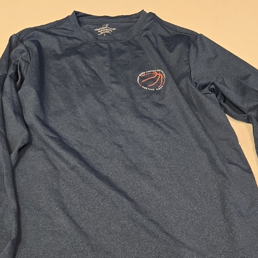 Vineyard Vines Kids Blue Long Sleeve Tee